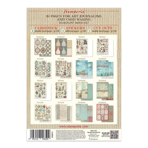 Stamperia Junk Journal Set - Alice in Christmas