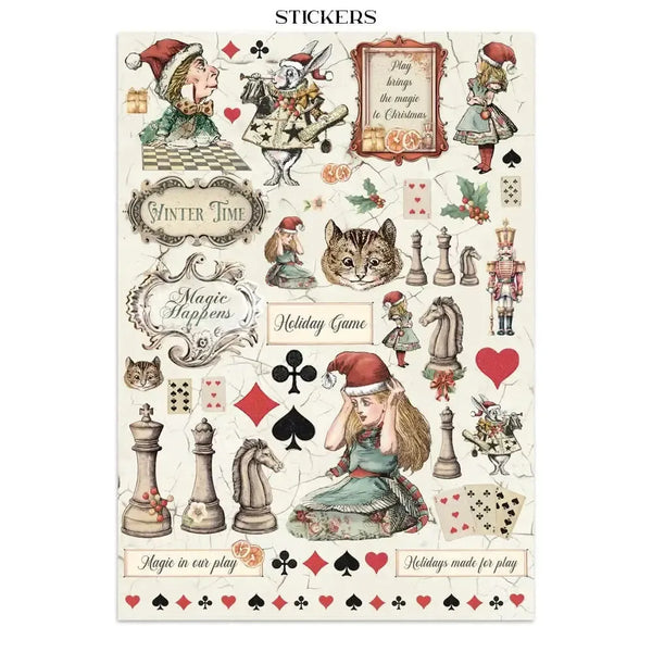 Stamperia Junk Journal Set - Alice in Christmas