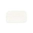 A textured, off-white paint or cream swatch with visible brushstrokes, centered on a solid white background.