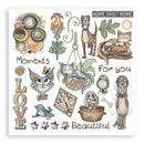 Stamperia Rub-On Kit 6 Sheets 6.1"x 6.1" - Furry Friends