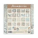Stamperia paper pack with winter-themed designs on a white background