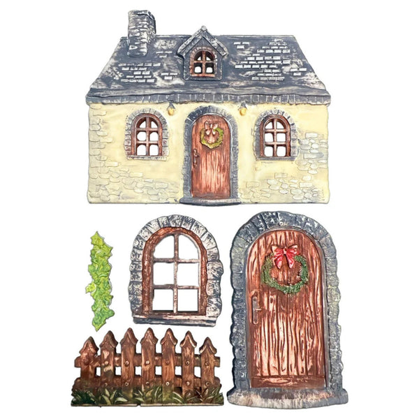 Stamperia Silicone Mould A5 - Christmas Cottage