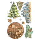 Stamperia Silicone Mould A5 - Christmas Winter Landscape