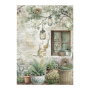 Stamperia A4 Rice Paper  Herbarium Silvae Window