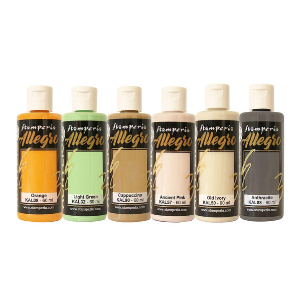 Stamperia Allegro Paint Set of 6 - Furry Friends