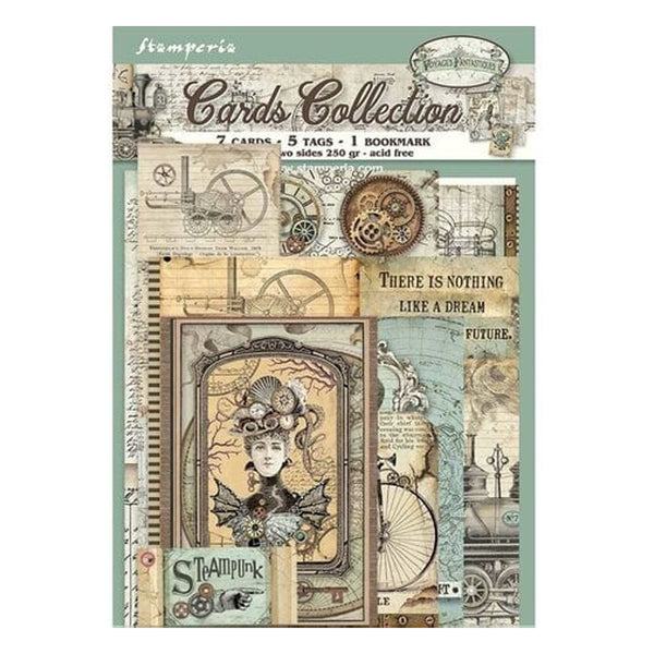 Stamperia Cards Collection - Voyages Fantastiques