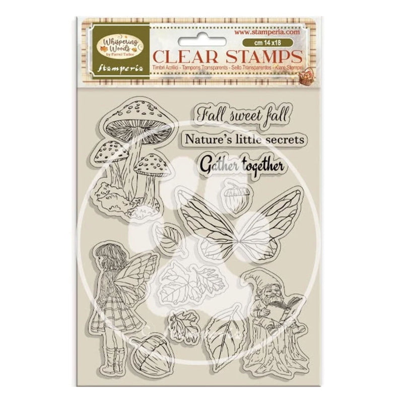 Stamperia Acrylic Stamps - Whispering Woods - Mushrooms & Fairies