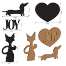 Stamperia Crafty Shapes - Furry Friends Dog and Cat Silhouette