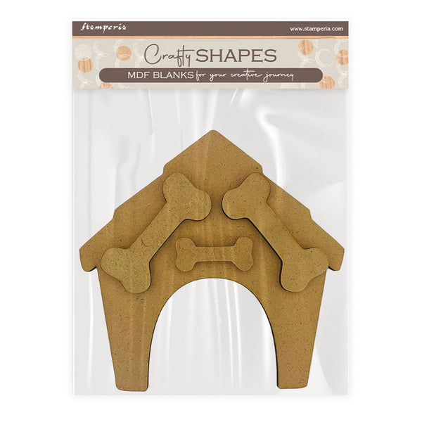 Stamperia Crafty Shapes - Furry Friends Doghouse and Bones