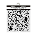 Stamperia Media Stencil with black patterns on a white background