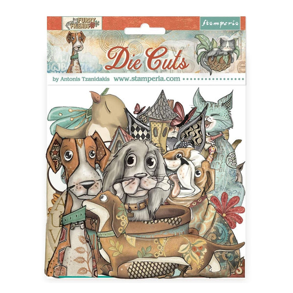 Stamperia Die Cuts Assorted - Furry Friends