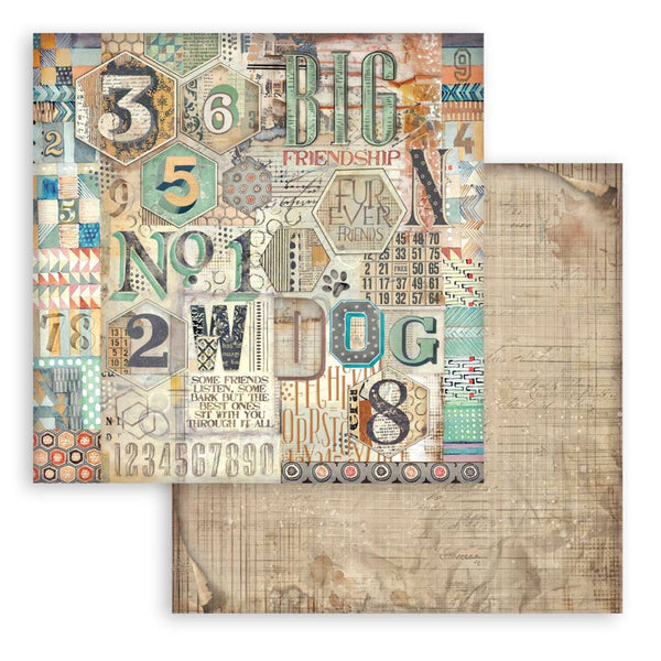 Stamperia Double-Sided Paper Pad 12" ‚àö√≥ 12" 10/pkg - Furry Friends