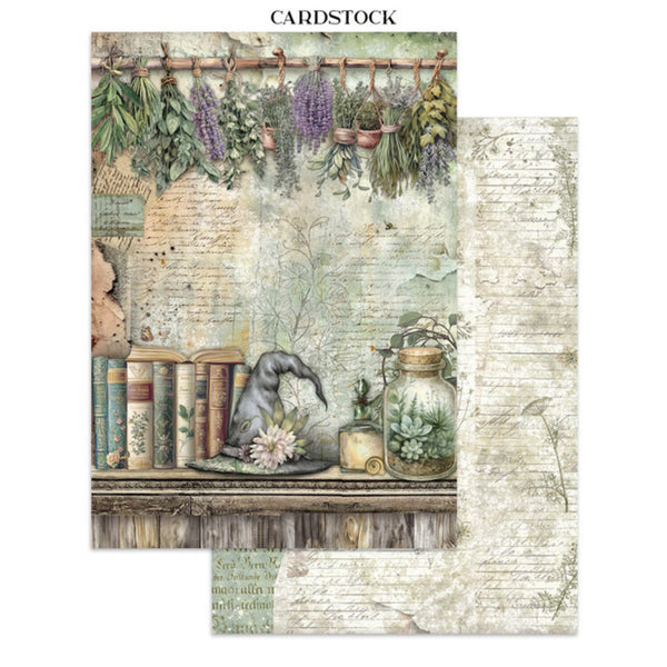 Stamperia Junk Journal Stickers, Cut-Outs & Backgrounds - Herbarium Silvae