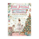 Stomper's Junk Journal 'Winter Magic' Focus Points art journal cover, featuring a whimsical winter illustration with a ballerina, nutcracker, horse, and decorated Christmas tree.