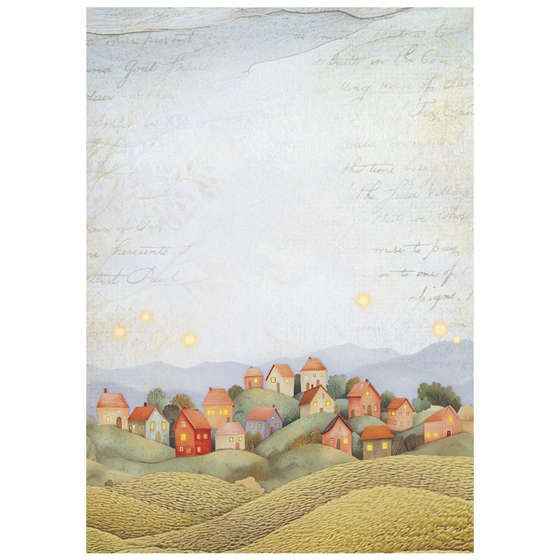 Stamperia Rice Paper Sheet A6 Selection Set of 8 - Whispering Woods - Backgrounds