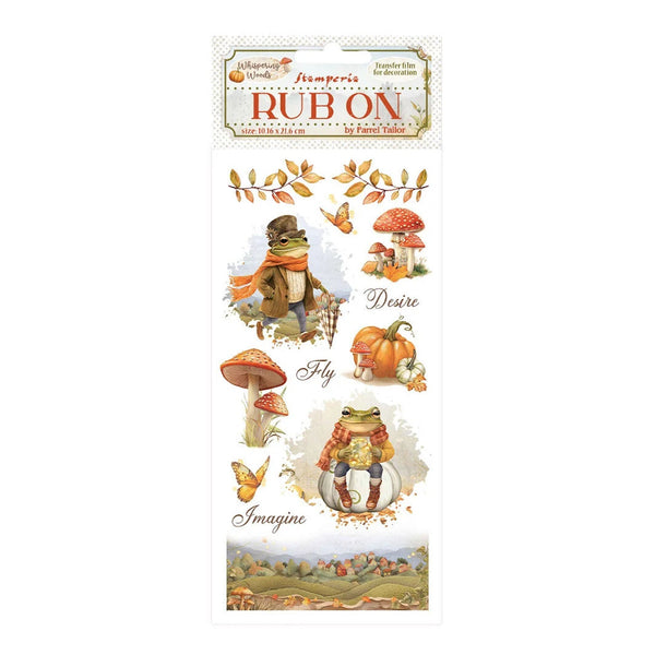 Stamperia Rub-On 4.17"x 8.5" - Whispering Woods - Mr Frog