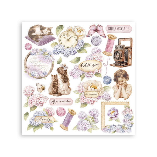 Stamperia Rub-On Kit 6.1" x 6.1" - Quiet Days