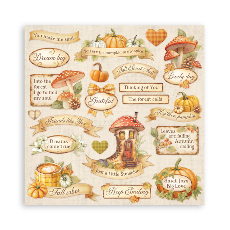 Stamperia Scrapbooking Pad 12"x12" 10/Pkg - Whispering Woods