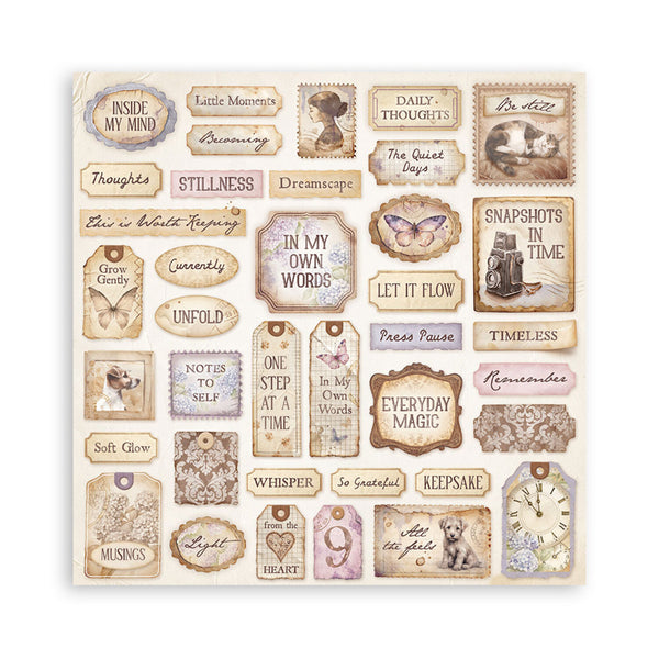 Stamperia Scrapbooking Pad 8"x8" 22/Pkg - Quiet Days