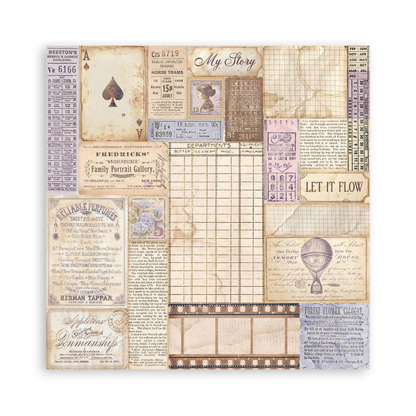 Stamperia Scrapbooking Pad 8"x8" 22/Pkg - Quiet Days