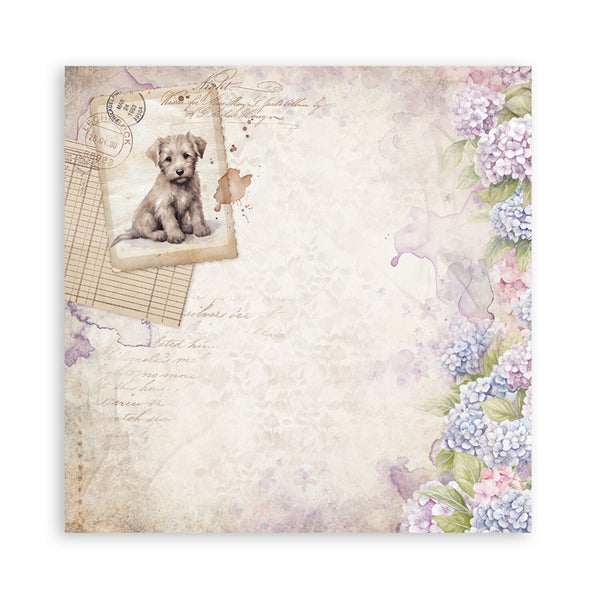 Stamperia Scrapbooking Small Pad 8"x8" 10/Pkg - Quiet Days