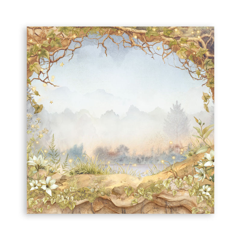 Stamperia Scrapbooking Small Pad 8"x8" 10/pkg - Whispering Woods