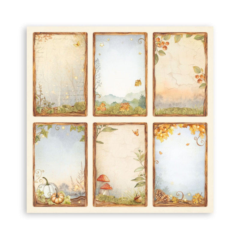 Stamperia Scrapbooking Small Pad 8"x8" 10/pkg - Whispering Woods