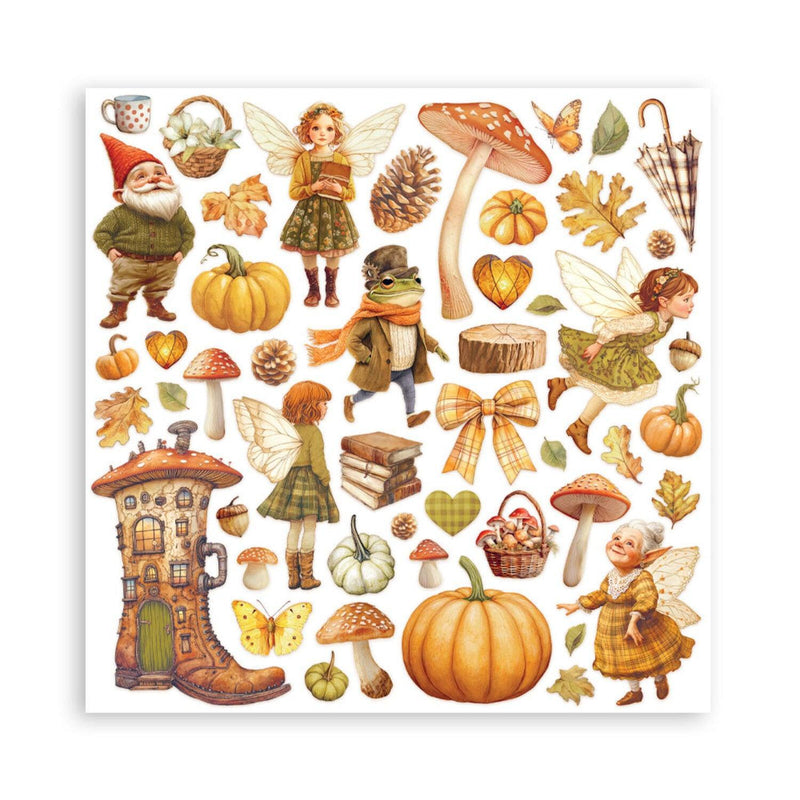 Stamperia Scrapbooking Small Pad 8"x8" 10/pkg - Whispering Woods