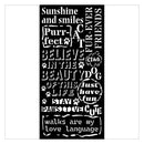 Stamperia Thick Stencil 4.72" ‚àö√≥ 9.84" - Furry Friends Quotes Pattern