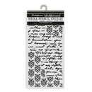 Stamperia Media Stencil with black patterns and text on a white background