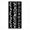 Stamperia Thick Stencil 4.72"x 9.84" - The Owl's House 3 Stripes