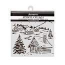 Stamperia Thick Stencil 7.09"x 7.09" - The Owl's House Cottage