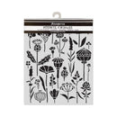 Stamperia Thick Stencil 7.87"x 9.84" - Herbarium Silvae Herbarium^