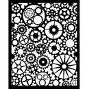Stamperia Thick Stencil 7.87"x 9.84" - Voyages Fantastiques Gears Pattern