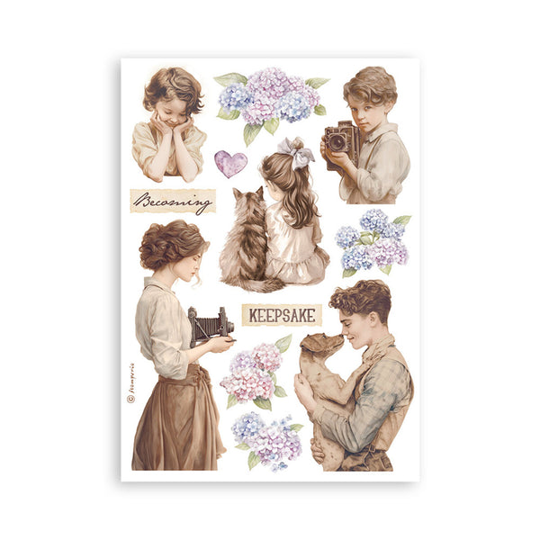 Stamperia Washi Pad A5 8 Pkg - Quiet Days