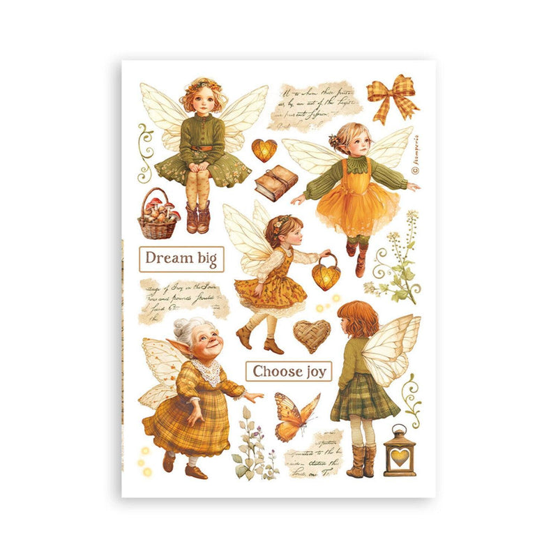 Stamperia Washi Pad A5 8 Pkg - Whispering Woods