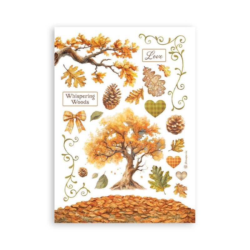 Stamperia Washi Pad A5 8 Pkg - Whispering Woods