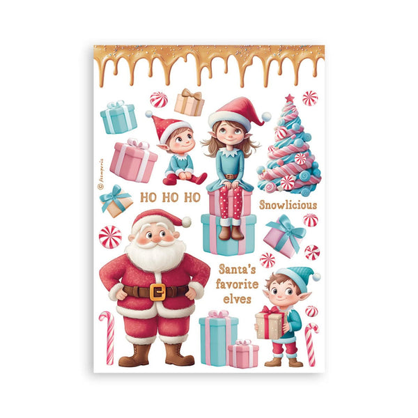 Stamperia Washi Pad A5 8 Sheets - Candy Christmas