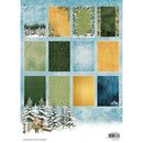 Studio Light Christmas Forest A4 Designer Paper Pad - Backgrounds