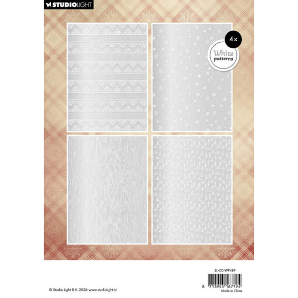 Studio Light Cottage Christmas A5 Vellum Paper Pad - Backgrounds