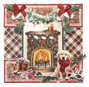 Studio Light Cottage Christmas Clear Stamps - Fireplace