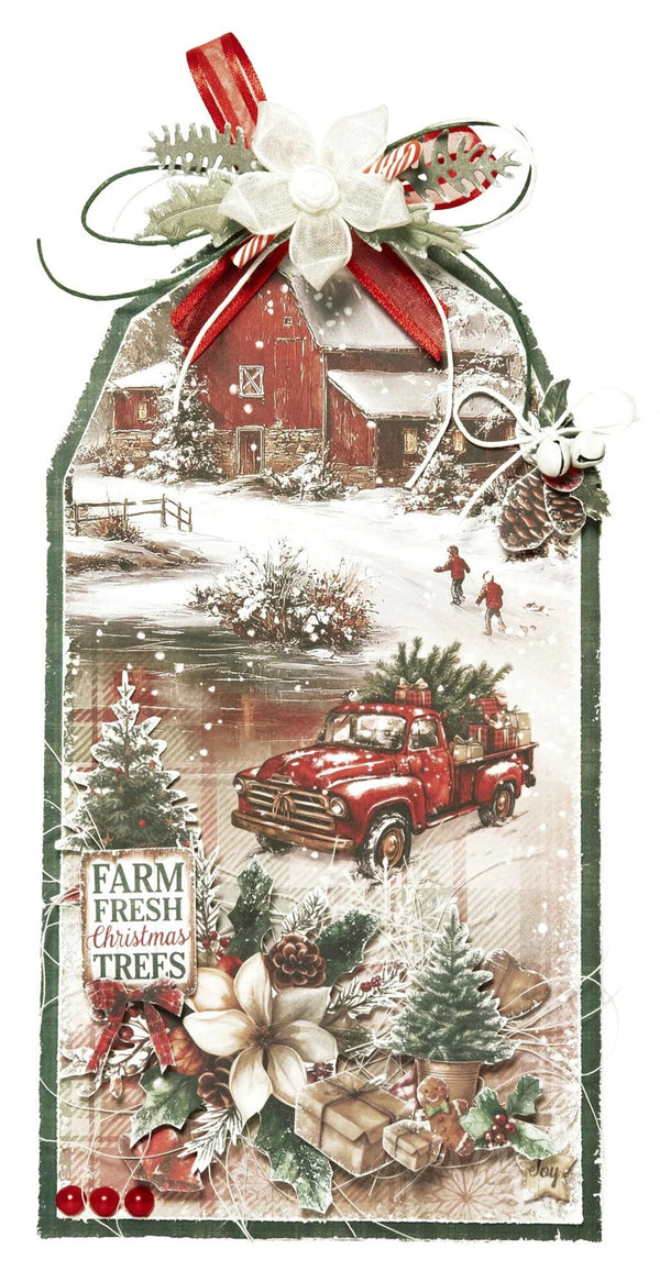 Studio Light Cottage Christmas Tag Paper Pad - White Tags