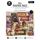 Mini paper pad with fairy Christmas design on a white background