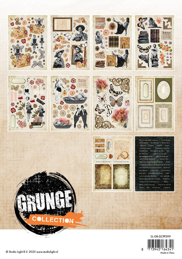 Studio Light Paper Elements A5 Grunge Die-Cut Paper Pad – CraftOnline