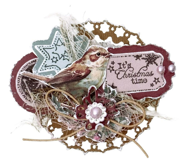 Studio Light Christmas Blush Die-Cut Paper - Elements