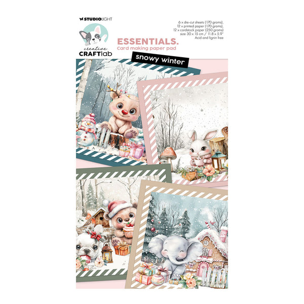 Studio Light Creative Craftlab Essentials Card Making Pad - Snowy Winter