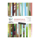 Designer paper pad with forest-themed designs on a white background