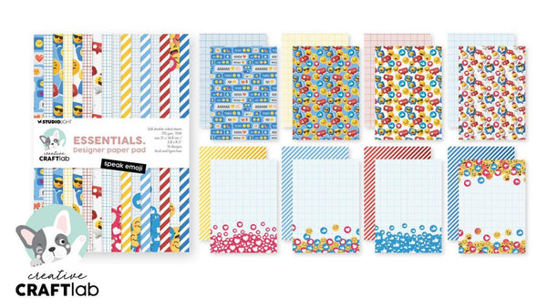 Studio Light Creative Craftlab Essentials Designer Paper Pad - Speak Emoji