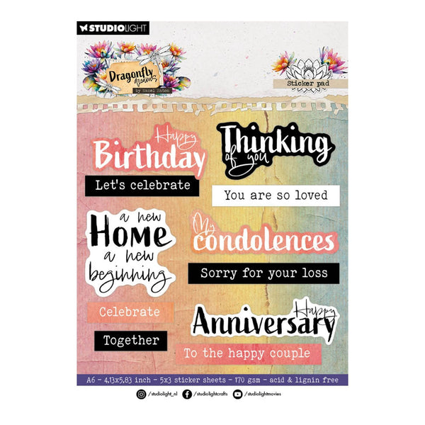 Studio Light Dragonfly Dreams Sticker Pad