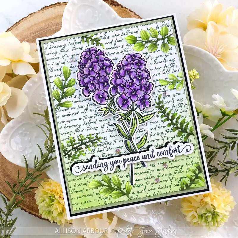 Picket Fence Studios Clear Stamp Set - Sweet Summer Bellflowers*